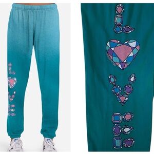 NEW LAUREN MOSHI CHANTRIA DIAMOND EVIL EYE JOGGER